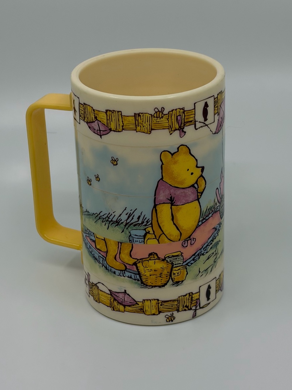 Vintage elandia Disney WInnie the Pooh swivel puzzle mug
